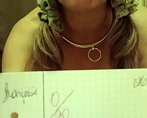 Petite French slave housewife flashes as humiliated schoolgirl slut?