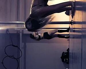 POV Sexy Argentinian Doctora Dances Seductively on Pole in Hospital