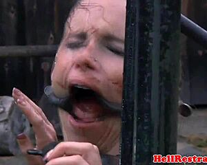 Master Flogs Bound Sub Outdoors in Intense Bondage Domination Session