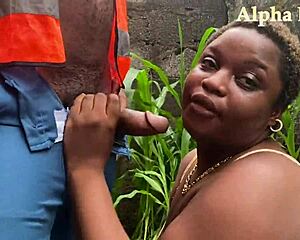 nolly porn captures the oga wife blowing contractor deepthroat style