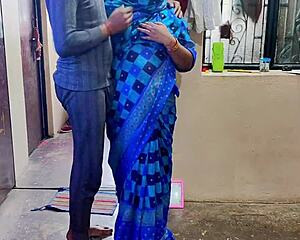 Desi Indian Bhabhi Bent Over for Horny Doggystyle Big Cock Pounding!