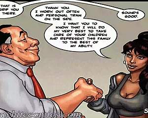 mayor's wife cheats as husband fucks sexy ebony kitchen maid