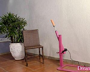 i crave watching horny dani peterson's tight ass get machine fucked