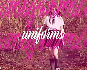 teacher and head girl pin down chubby student for wet domination party