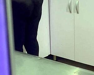 hidden cam catches housekeeper's fat bbw ass peeking
