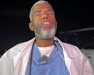 sexy nurse accidentally meets doctor who prescribes her some intense bbc treatment