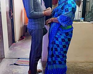 Desi Indian Bhabhi Bent Over for Horny Doggystyle Big Cock Pounding!