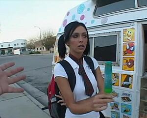 A PERFECT YOUNG 18+ STEPHANIE CANE HANDLES MASSIVE HARD COCK