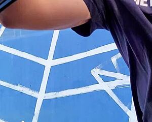 ever wonder how a stranger makes my pussy squirt outdoors?