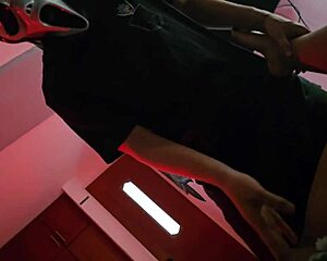 Neighbor Ghostface pounds my big ass on Halloween doggystyle