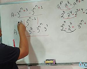 I was teachin' erotic math simplification to my nerdy brown-eyed student in bedroom it got wild