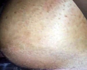 naija babe bends for huge cock doggystyle creampie in her big pussy