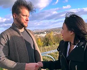 petite milf christina strips wild in lingerie