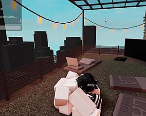 Roblox Whore Deepthroats Monster Cock in Intense Roleplay Sex