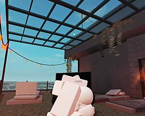 Roblox Whore Deepthroats Monster Cock in Intense Roleplay Sex