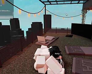 Roblox Whore Deepthroats Monster Cock in Intense Roleplay Sex