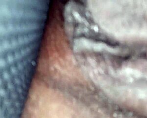 happy new year granny fingers her wet ebony bbw pussy in the car outdoors