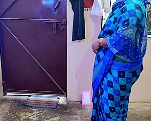 Desi Indian Bhabhi Bent Over for Horny Doggystyle Big Cock Pounding!