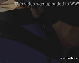 Check out this bound lesbian slave cumming hard from strapon pounding!