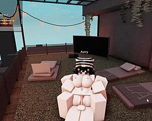 Roblox Whore Deepthroats Monster Cock in Intense Roleplay Sex