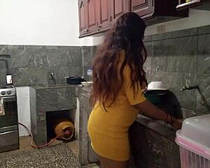 damn i pulled bait off stepbro's huge cock in kitchen then gave luxurious homemade blowjob