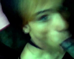 Puerto Rican shemale sucks thick black hood cock