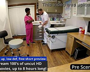 hey doc don't tell i CUM on the clock spreading shaved pussy - rina arem