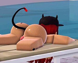 i stripped naked at pool but black guy joined for anal fun