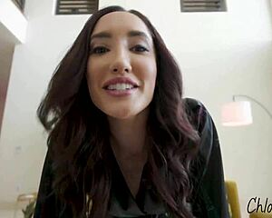 chloe amour seduces stepbro's huge cock craving deep ride