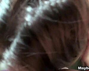 bold teen alisa ford bends for public outdoor anal pov on homemade video.