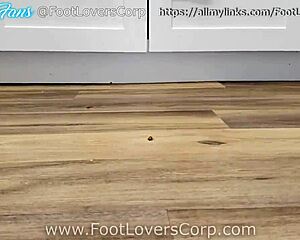 daisy crushes bugs unaware in socks then barefoot giantess fetish foot crush