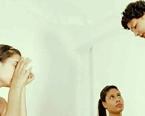 cum swapping babes lick share monster loads after ffm group fuck squirting skinny teens