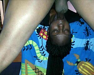 Black Amateur Gal Face Fucked Hard by Horny Cock