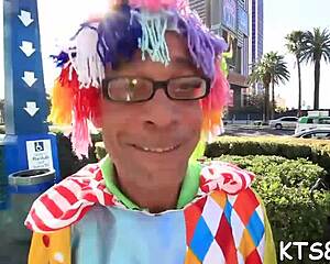 Ladyboy Anal Contest with Monster Cock Penetration and Ass Licking