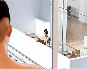 Exploring inside Jennifer in intense game session