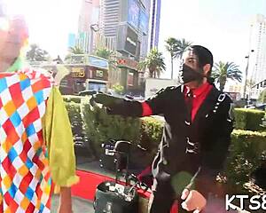 Ladyboy Anal Contest with Monster Cock Penetration and Ass Licking