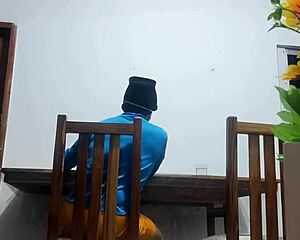 filming this curvy latina restaurant whore getting fucked hard in miniskirt