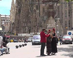 Alt mistress binds flashes and fucks spanish babe publicly in outdoor disgrace