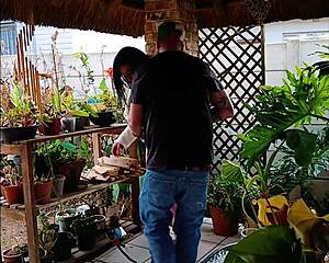 Stepbrother pounds me hard while Daddy watches then jumps in for his turn too