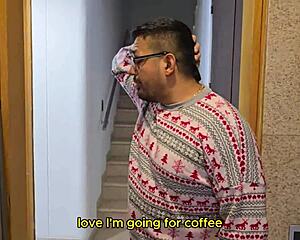 Lil Timmy sneaks kitchen fuck with friend's hot milf while she's away