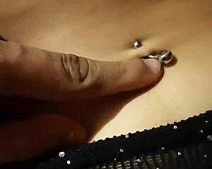 A couple dives into an intense navel massage that builds to a shuddering orgasm for her