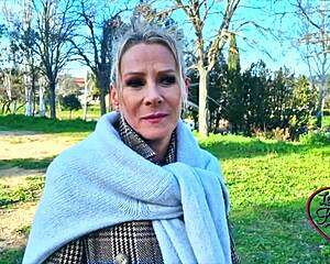 Victoria Belle sexy French milf in lingerie craves big cock with her small waist