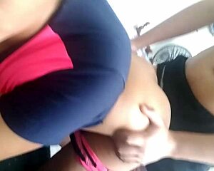 we get home from gym and i fuck her hard still in clothes omg so hot!!