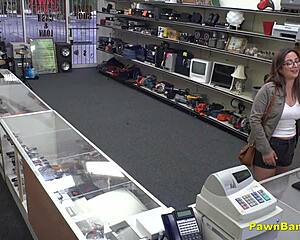 a busty french babe meets american stud backstage