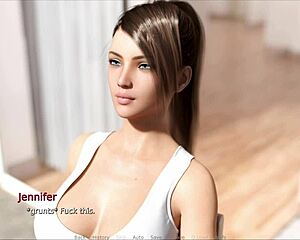 Exploring inside Jennifer in intense game session
