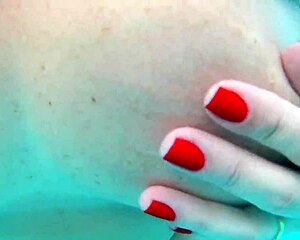 so the husband grabs the camera while his wife karina hooks up outdoors with lucas and another guy at the hotel pool