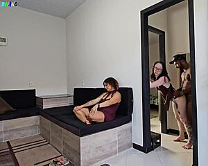 Stepdad Crashes Mom-Daughter Chat For Raw Fuck!