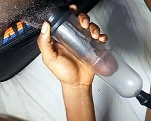 Beautiful black teen 18+ deepthroats and slurps my cock sloppy wet