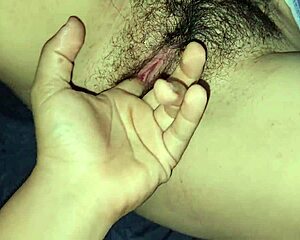 amazing hairy stepdaughter's juicy big pussy gets first creampie closeup