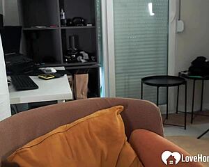 Pretty Redhead's Fat Ass Bounces During Hard Doggy Fuck